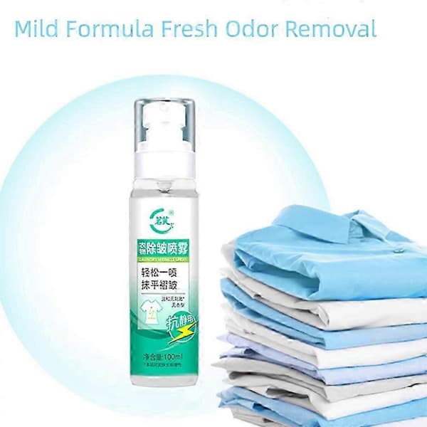 Skånsom Formel Bærbar Tøj Krøludglatter Spray 2pcs