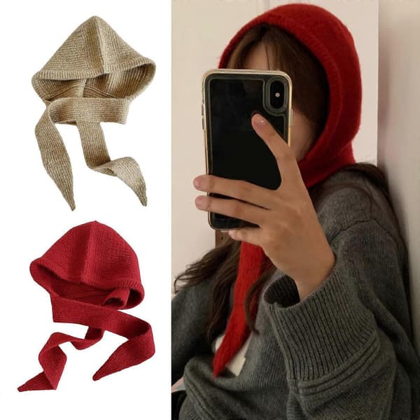 Varm Balaclava Stickad Mössa Unisex Vinter Sportmössa Mångsidigt Modeaccessoar för Vinterpendling Khaki Gray