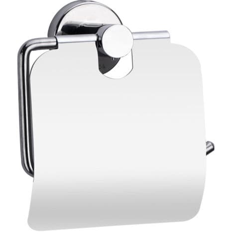 Minimalistisk og moderne toiletpapirholder i rustfrit stål med stænkbeskyttelse