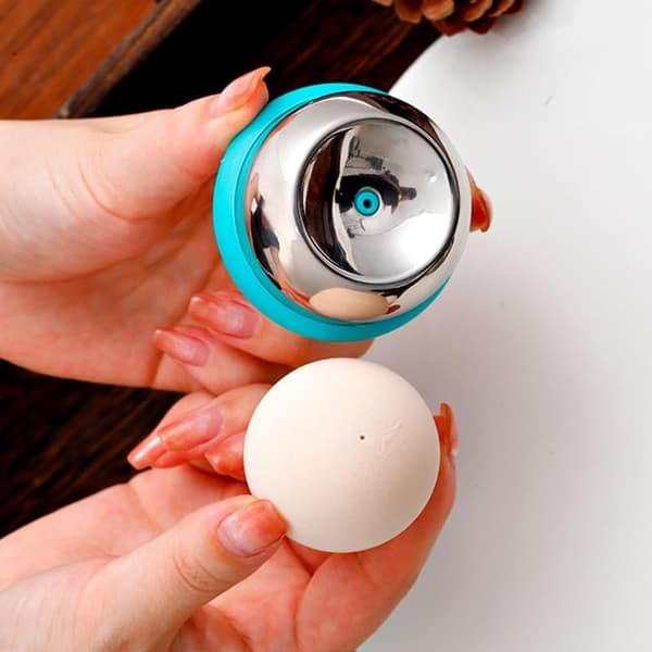 Egg Pricker for Hard Boiled Eggs - Stainless Steel Needle with Safety Lock - Prevents Cracking, Easy Peeling - Egg Piercer for Cooking, Boiling