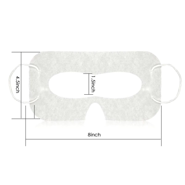 100 stk Universal Disponibel Vr Eye Mask For Quest 3 Vr Headset Tilbehør Svette Pustende Eye Cov