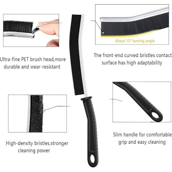 Fogrengöringsborste, 2 st badrum toalett kakel dörr fönster spår bil diverse gap rengöringsborste