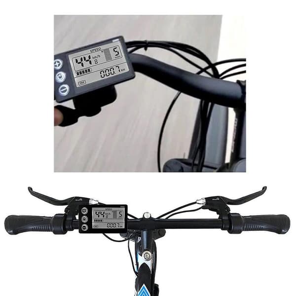 Nytt LCD-display for elsykkel 24V/36V/48V Display E-sykkel Elsykkel