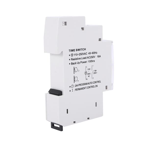 4X SUL180A 15 minutters mekanisk timer 24 timers programmerbar DIN-skinne timer tidsafbryder relæ målingsanalyse Grayish white