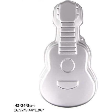 3D aluminium kakeform, DIY gitarformet bakeform