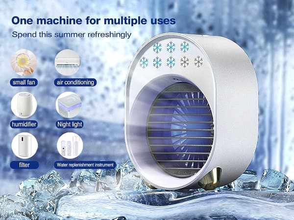 Mini bærbar aircondition, flytbar og brugbar uden udstødningsventil