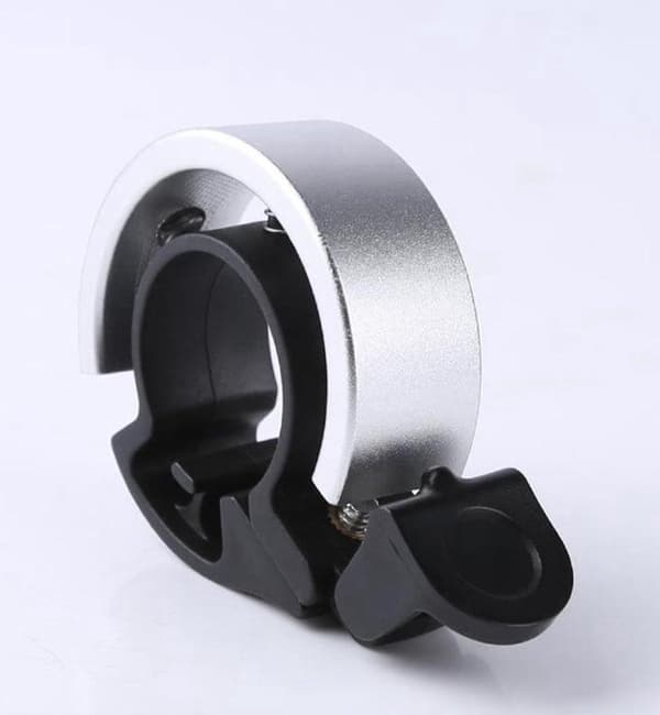 Cykelklocka – Ringformad Cykelklocka – Aluminium Cykelklocka – Klassisk Cykelklocka – Liten Cykelklocka 22mm – Silver
