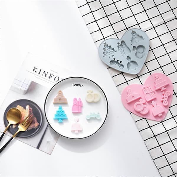 Silikon godteriform for kaker DIY dessert gelé anheng godteri puddingpasta