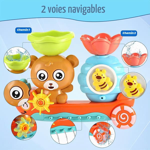 Babybadeleker, egnet for badetid for babyer i alderen 1 til 3 år