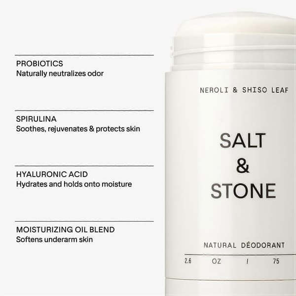 Salt Stone Unisex White Oud ExtraStrength Aluminiumfri Deodorant 2pcs