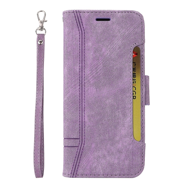 Skinntelefonveske til Xiaomi Redmi 12 4g Purple