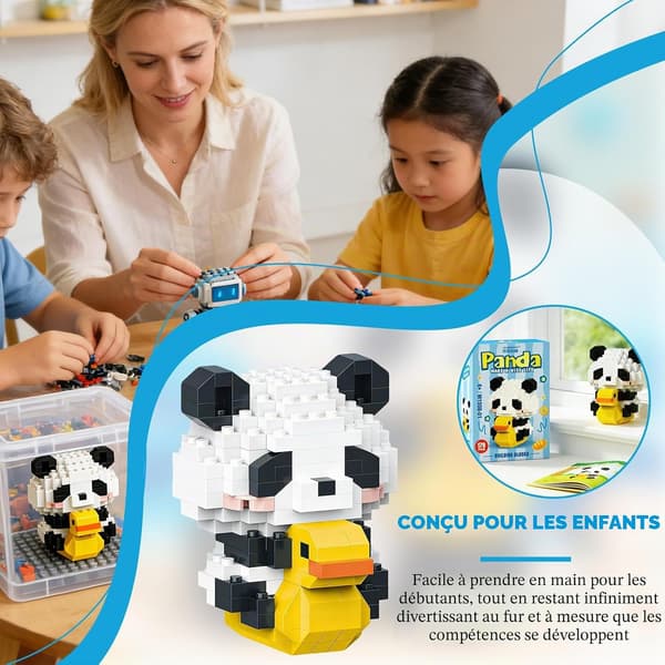 Kæmpe Panda 3D Byggeklodser