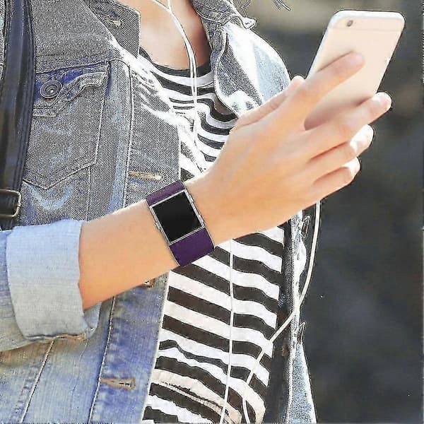 Justerbart silikonarmband för träningsmätare, kompatibelt med Fitbit Surge-band Orange S