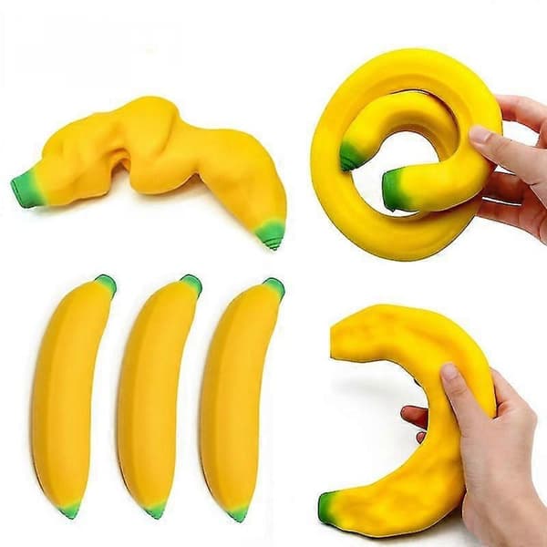 Elastisk Banan Sensorisk Leke Klem Squishy Stress Relief Leke