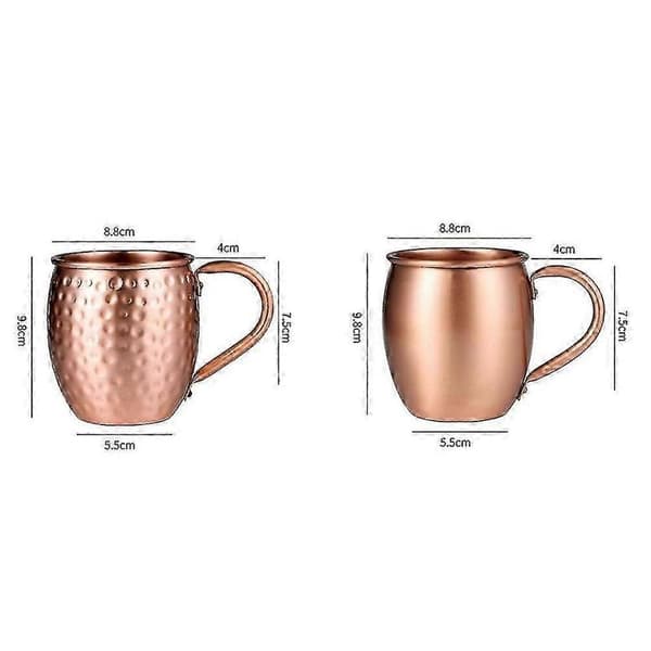 350ml 100% Ren Kopparmugg Trummugg Cocktailmugg Ren Kopparmugg Restaurang Bar Kall Dryck Kopp
