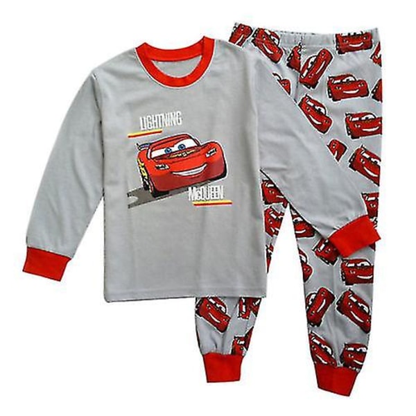 Cars Lightning McQueen T-shirt og Bukser Sæt Loungewear Outfit Pyjamas til Børn Drenge 6-12 Months