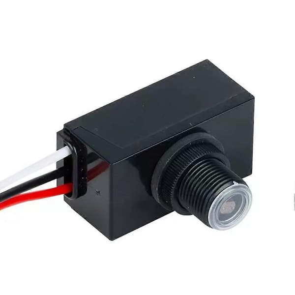Fotocellesensor Skumring til Daggry Lyssensorafbryder AC100V-250V Fotoelektrisk Sensor Automatisk tænd/sluk Belysningscontroller Black