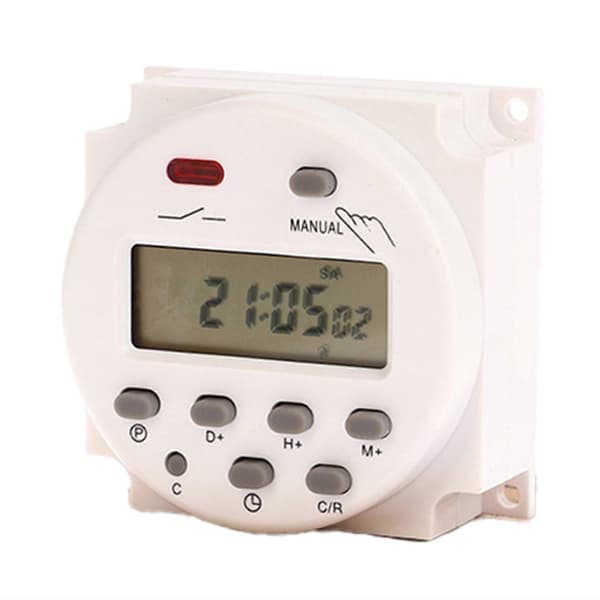 2X 220V CN101A Digital LCD Strømtimer Programmerbar Tidsafbryder Relæ CN101 Timer Afbryder Strømtimer
