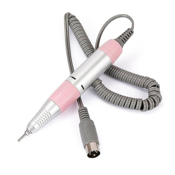 Elektrisk Negleboremaskine, Elektrisk Nail Art Drill Håndtag Manicure Pedicure Værktøj Tilbehør Til Akryl Gel Negle pink