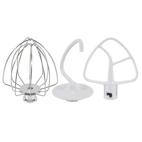 Til Kitchen Aide Tilbehør 4,5-5 Qt Tilt-Head Standmixere til Kitchenaid Dejplade til K45B/K5THCB/K5THBS White & silver