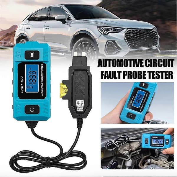 Auton virranilmaisin taskulampulla - Ammattimainen piiritesteri Blue 1 set