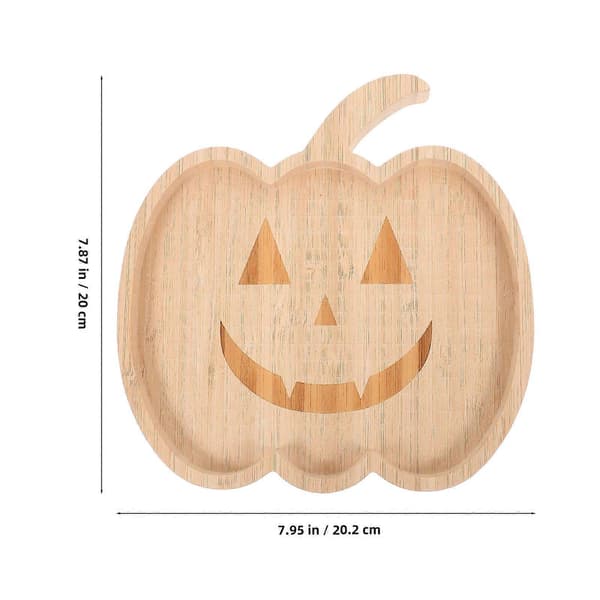 Halloween Pumpaformad Serveringsbricka för Snacks Godis Halloween Matfat Pumpaformad Serveringsfat Snacksfat Fruktfat