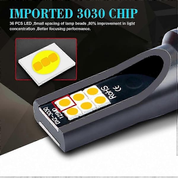PCS H3 DC12V-24V 12W 3000K 800LM 12LEDs SMD-3030 Bil LED Tåkelys Gul