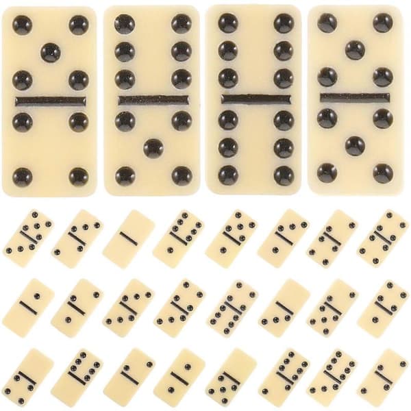 Dominoblocks for adults, 1 set, durable material Multi 3.9X1.9X0.5CM