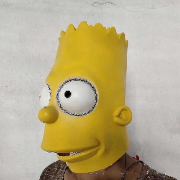 The Simpsons Bart Mask Halloween Høykvalitets Latex Costume Mask-mxbc