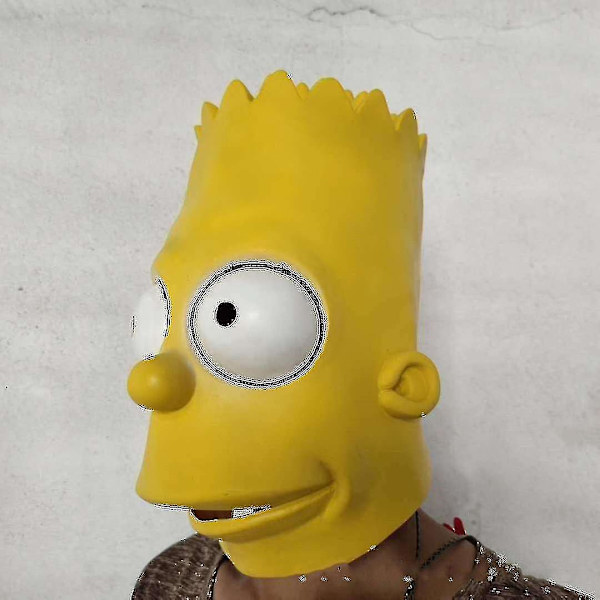 The Simpsons Bart Mask Halloween Høykvalitets Latex Costume Mask-mxbc