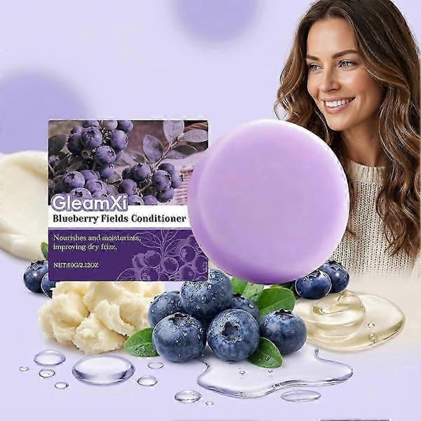 Blueberry Fields Shampoo & Balsam Sæt til Reduktion af Hårtab og Sund Hovedbund Conditioner