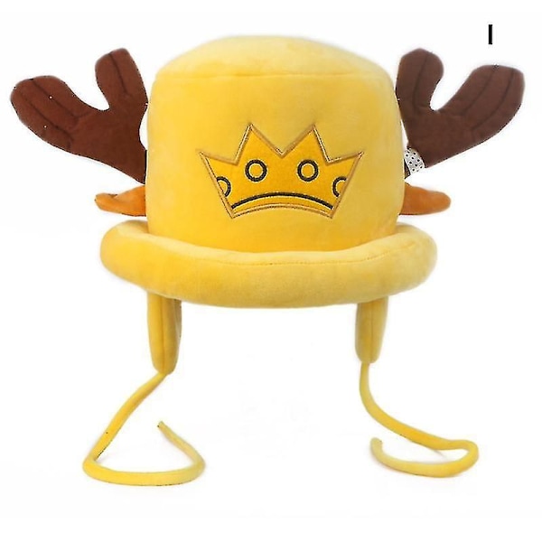 Vintermyk og varm lue med søt tegneserie Tony Tony Chopper-form - Perfekt julegave til kvinner I