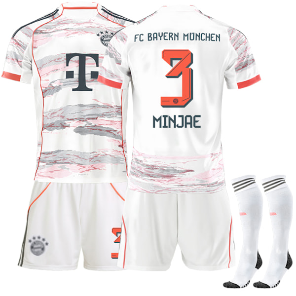 2025-2026 Bayern München Memorial Edition Barn Vuxen Fotbollströja No.3 MINJAE 26
