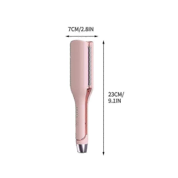 Krølltang for romantiske bølger med V-formet design Pink