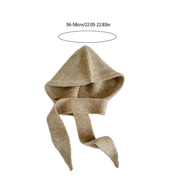 Varm Balaclava Stickad Mössa Unisex Vinter Sportmössa Mångsidigt Modeaccessoar för Vinterpendling Khaki