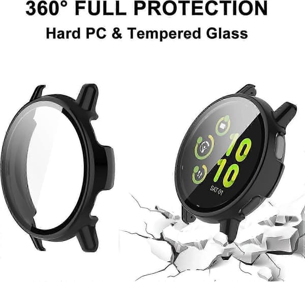 Förpackningsfodral för Garmin Vivoactive 5 skärmskydd, hårt PC-stötfångarskydd