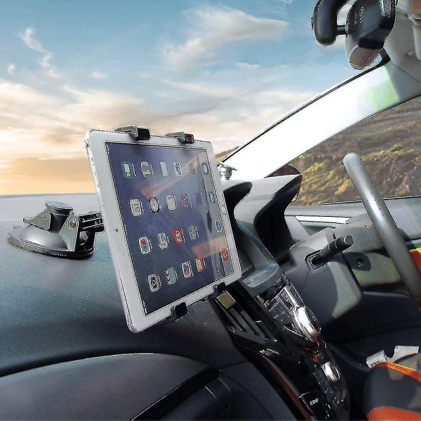 Bil Tablet Ipad Holder Montering, Sugekop Tablet Holder Stand Til Bil Forrude Dash Skrivebord Køkken Væg Kompatibel Mest 7-10 Tommer Tablet