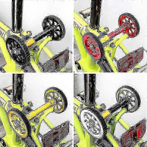 Bredare Easy Wheels för hopfällbar cykel med keramiska lager