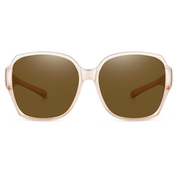 Polarized Suncovers Sunglasses Over Glasses Dark Brown