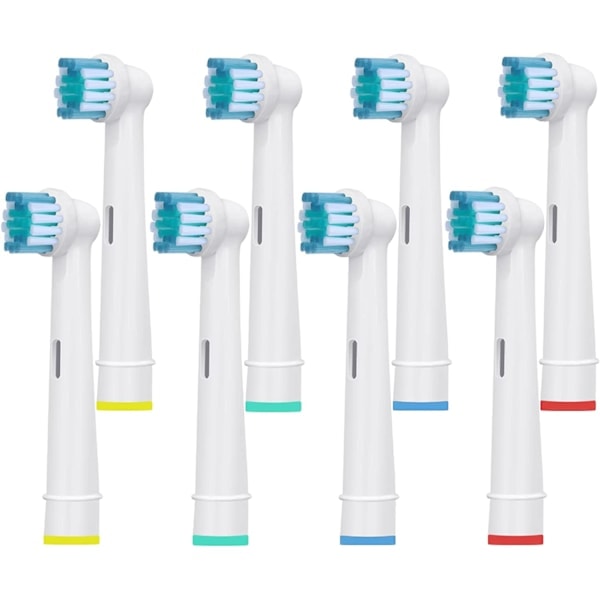 8 børstehoveder kompatible med Oral B elektrisk tandbørste