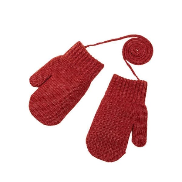 Varme hansker for barn Høst- og vinterkuldebeskyttelseshansker Varme M5R2 Red 1pair