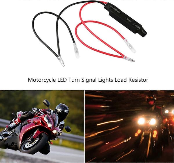 Stk Motorcykel LED Blinklys Modstand 10W LED Indikatorlys Inline Belastningsmodstand Motorcykel