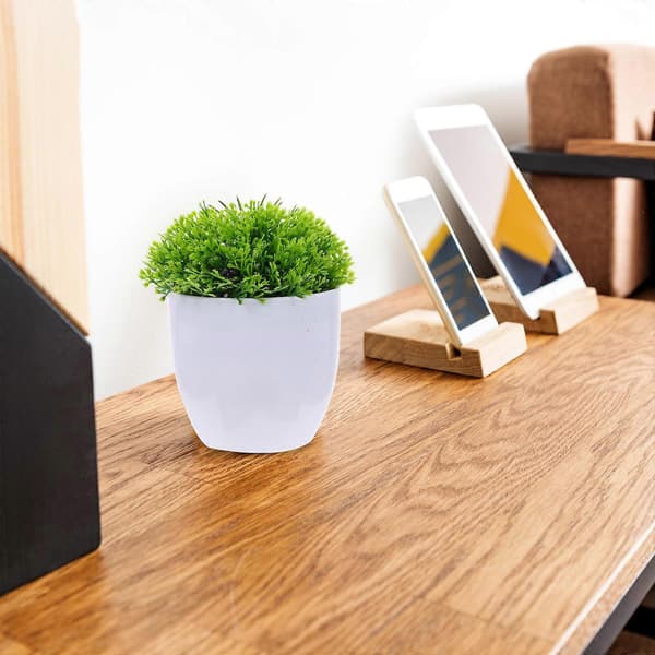 Konstgjord växtdekor mini krukväxt bonsai prydnad för dekoration 4-pack