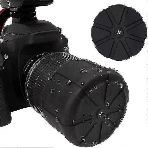 Vanntett silikon universell linsedeksel for 65-110 mm DSLR-kameralinser