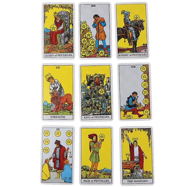 1 boks magisk rytter tarotkortstokk utgave mystisk tarot brettspill 78 kort one size