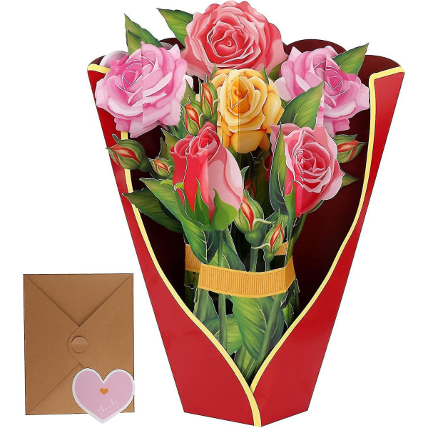 3d Papir Blomster Buket Lærer Påskønnelse Gaver Mors Dag Lily Rose