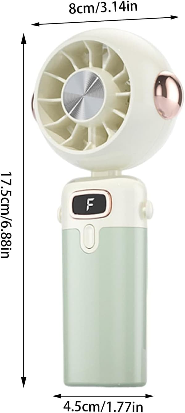 Bærbar ventilator – sammenfoldelig og nem at transportere | Ideel til rejser