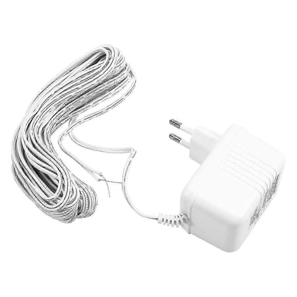 24V ringeklokketransformatoradapter for videoringeklokker EU-PLUGG Blanc