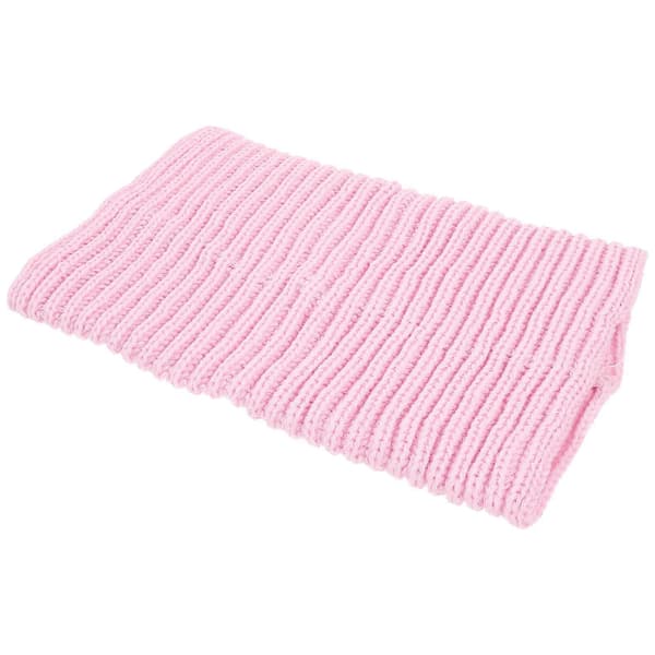 Cirkel Ullgarn Stickad Loop Sjal Vinter Värme Dam Modeaccessoar 1 st Pink 35.00X21.00X1.00CM