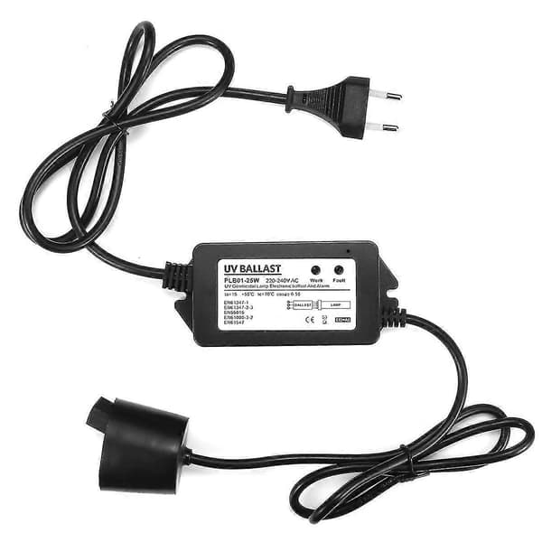 Vand UV-desinfektion 220v forkoblinger strømadapter med stik 55W
